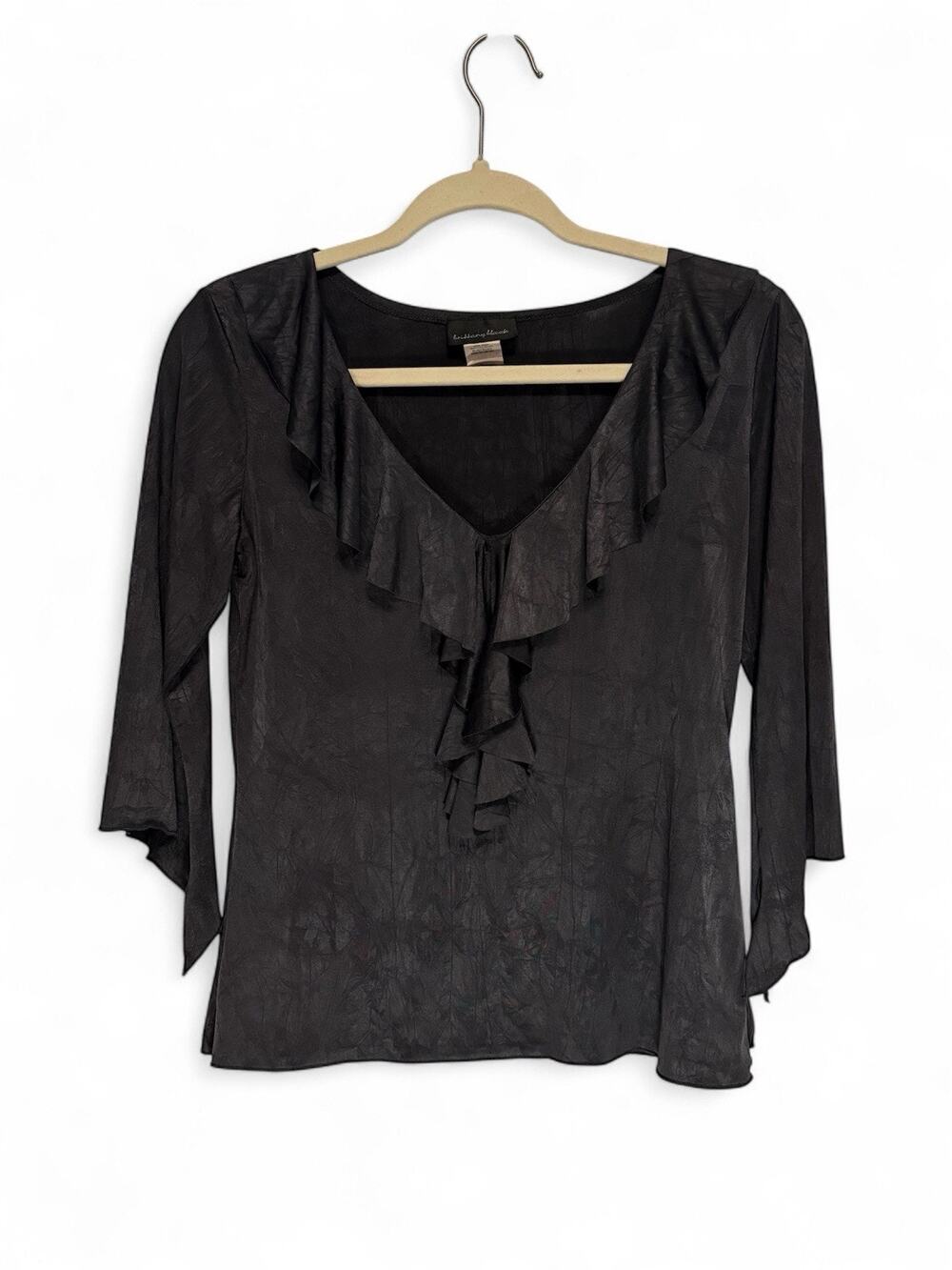 Brittany Black Top Womens Small Y2K Fairy Grunge Whimsigoth Witchy Dark Romantic